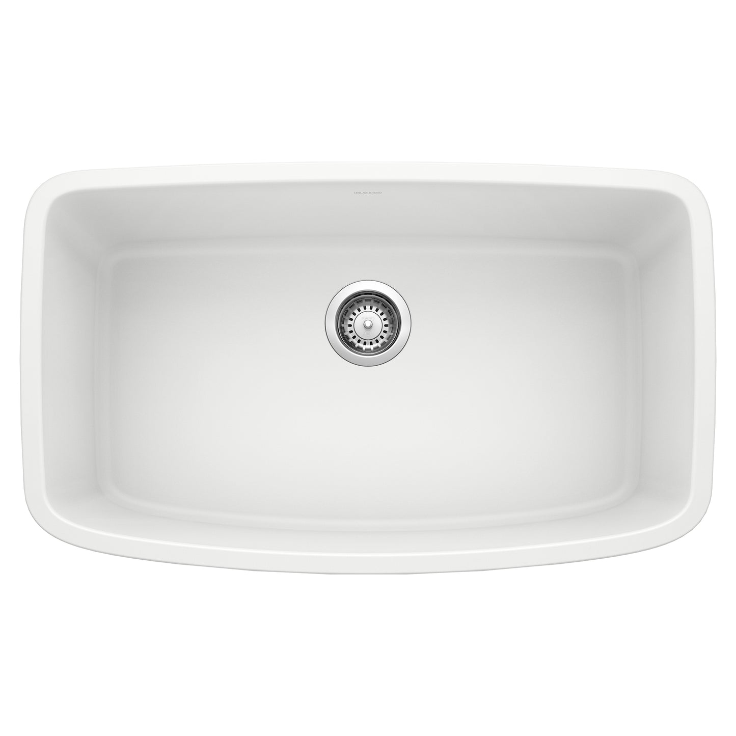 BLANCO Valea SILGRANIT 32" Super Single Undermount Kitchen Sink - spacious design for large cookware.