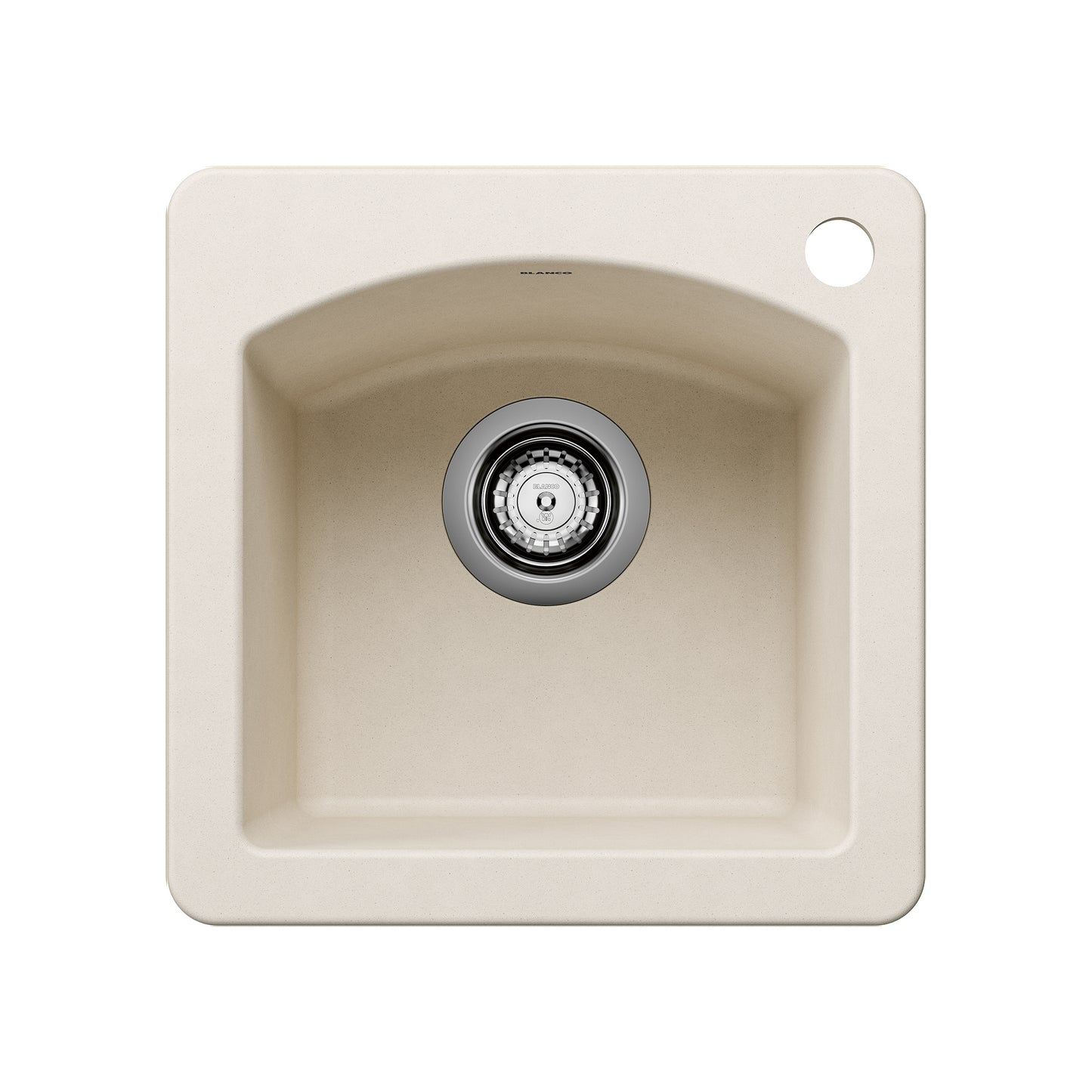 BLANCO Diamond SILGRANIT 15" Dual Mount Bar Sink, compact design suitable for beverage service and food prep.