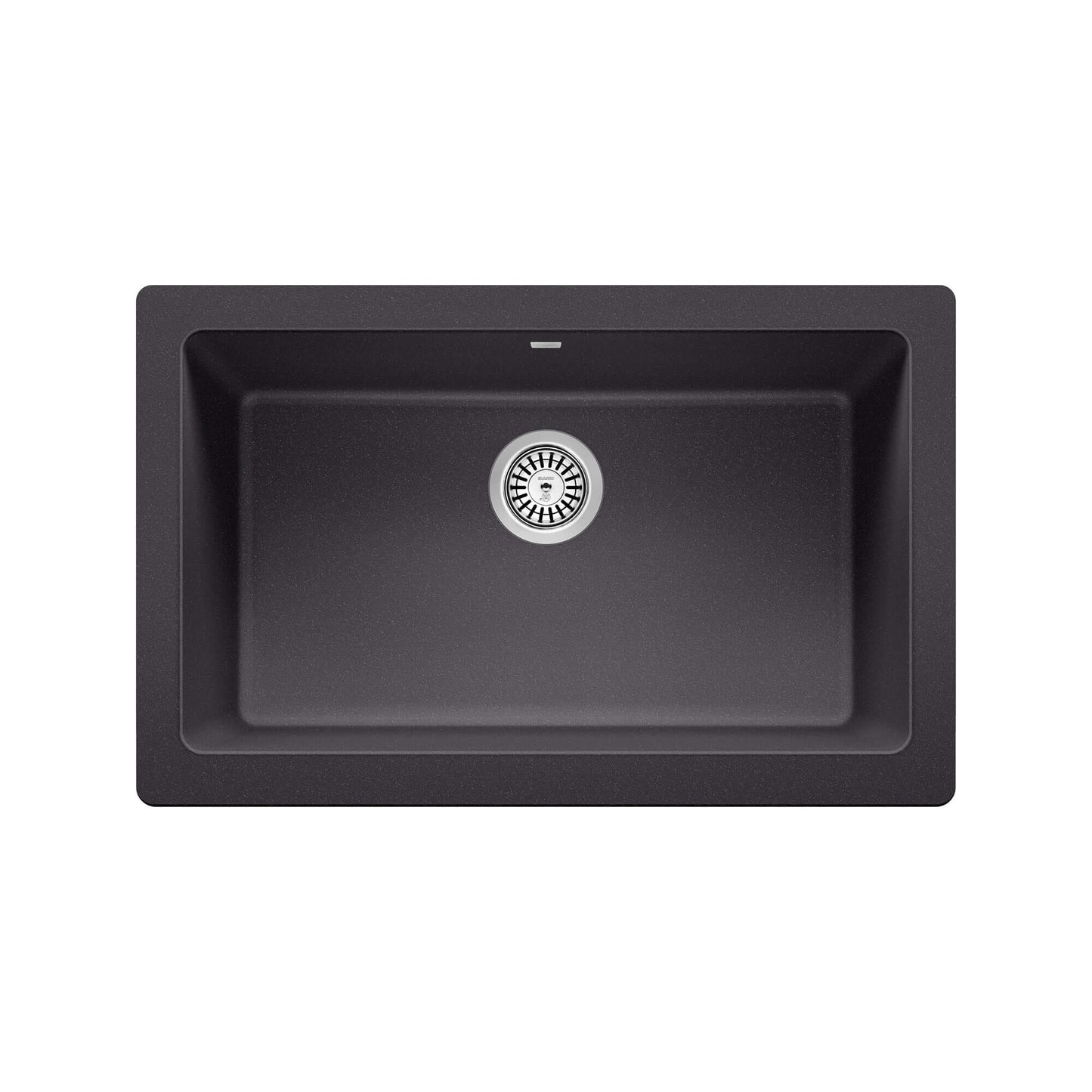 BLANCO VINTERA 30" SILGRANIT Single Bowl Farmhouse Sink featuring a sleek modern design and deep bowl.