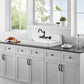 KINGSTON Brass Gourmetier 33" Cast Iron Kitchen Sink - White