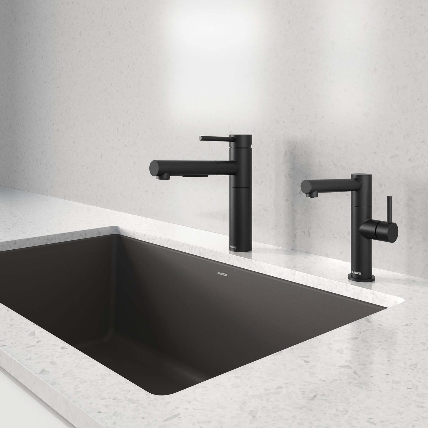 BLANCO Alta II Low Arc Pull-Out Dual-Spray Kitchen Faucet