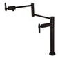 Kingston Brass KS4703ML Milano Deck Mount Pot Filler Faucet, Antique Brass in oil rubbed bronze finish