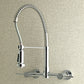 Gourmetier GS8187DL Concord Double-Handle Wall-Mount Pre-Rinse Bridge Kitchen Faucet, Brushed Brass