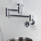 Kingston Brass KS8103RX Belknap Wall Mount Pot Filler Faucet, Antique Brass