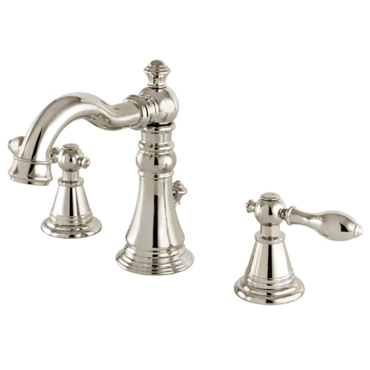 KINGSTON Brass Fauceture English Classic Widespread Bathroom Faucet - Polished Nickel