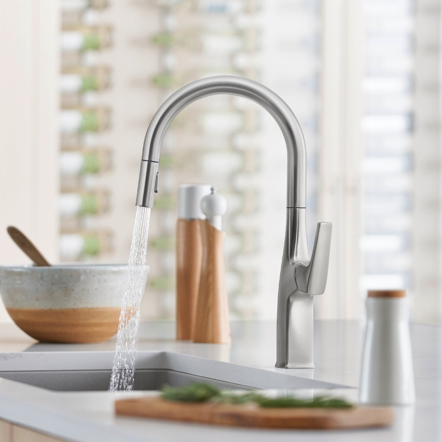 BLANCO Rivana High-Arc Pull-Down Dual-Spray Kitchen Faucet