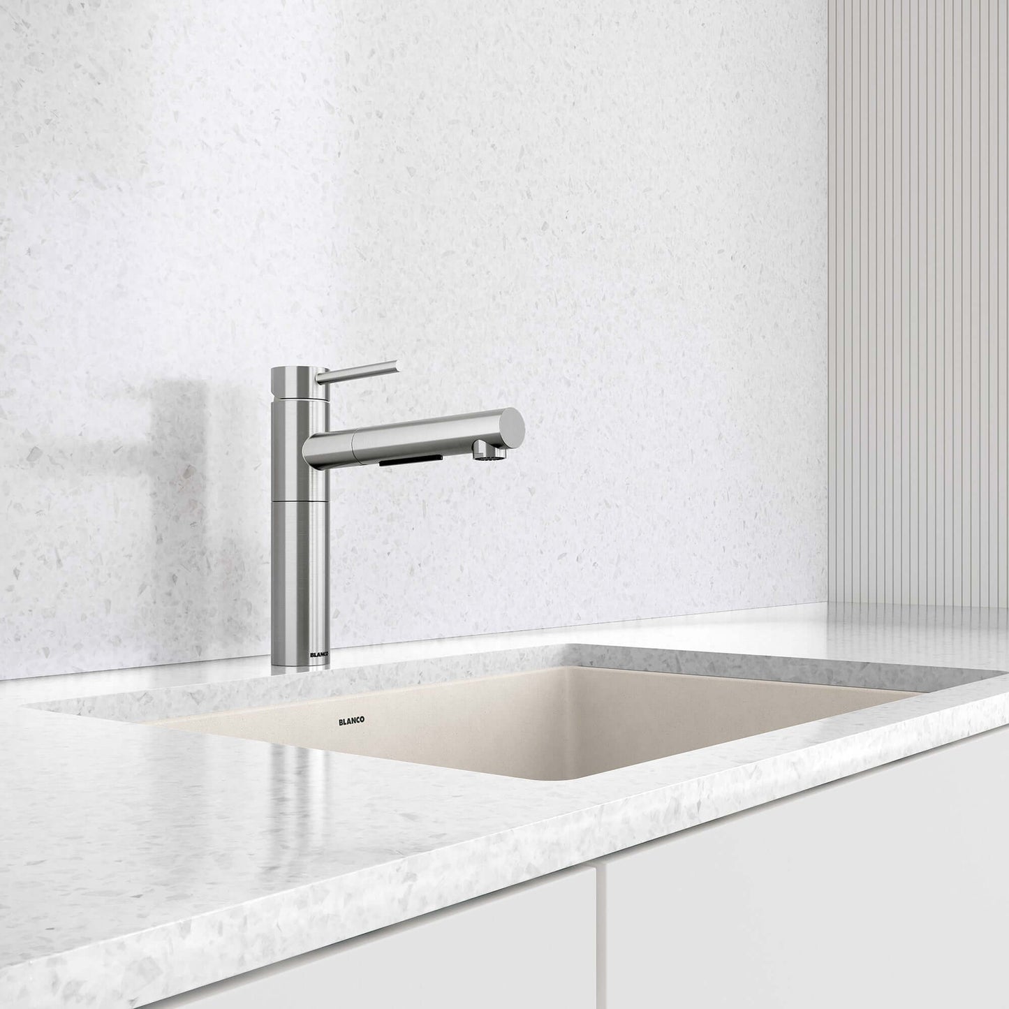 BLANCO Alta II Low Arc Pull-Out Dual-Spray Kitchen Faucet