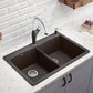 BLANCO Diamond SILGRANIT 33" 50/50 Double Bowl Dual Mount Kitchen Sink