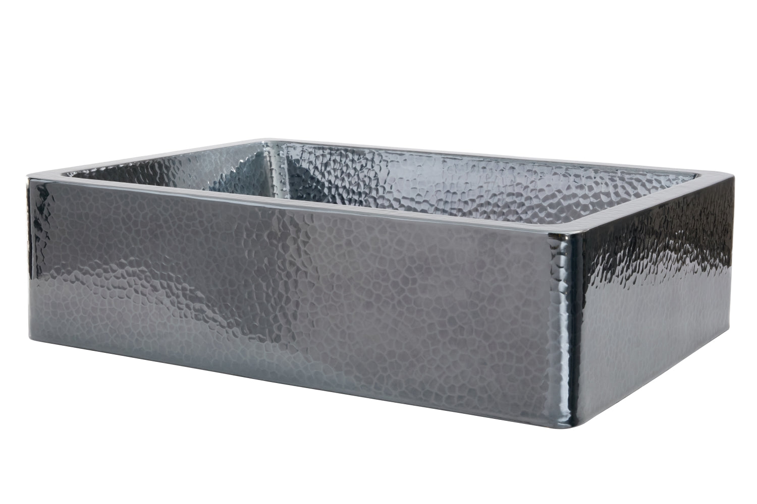 Thompson Coroneo 22" Hammered Black Nickel Rectangular Bathroom Sink - MBN - view 2