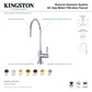 Kingston Brass KSAG8193DL Concord Reverse Osmosis System Filtration Water Air Gap Faucet, Antique Brass