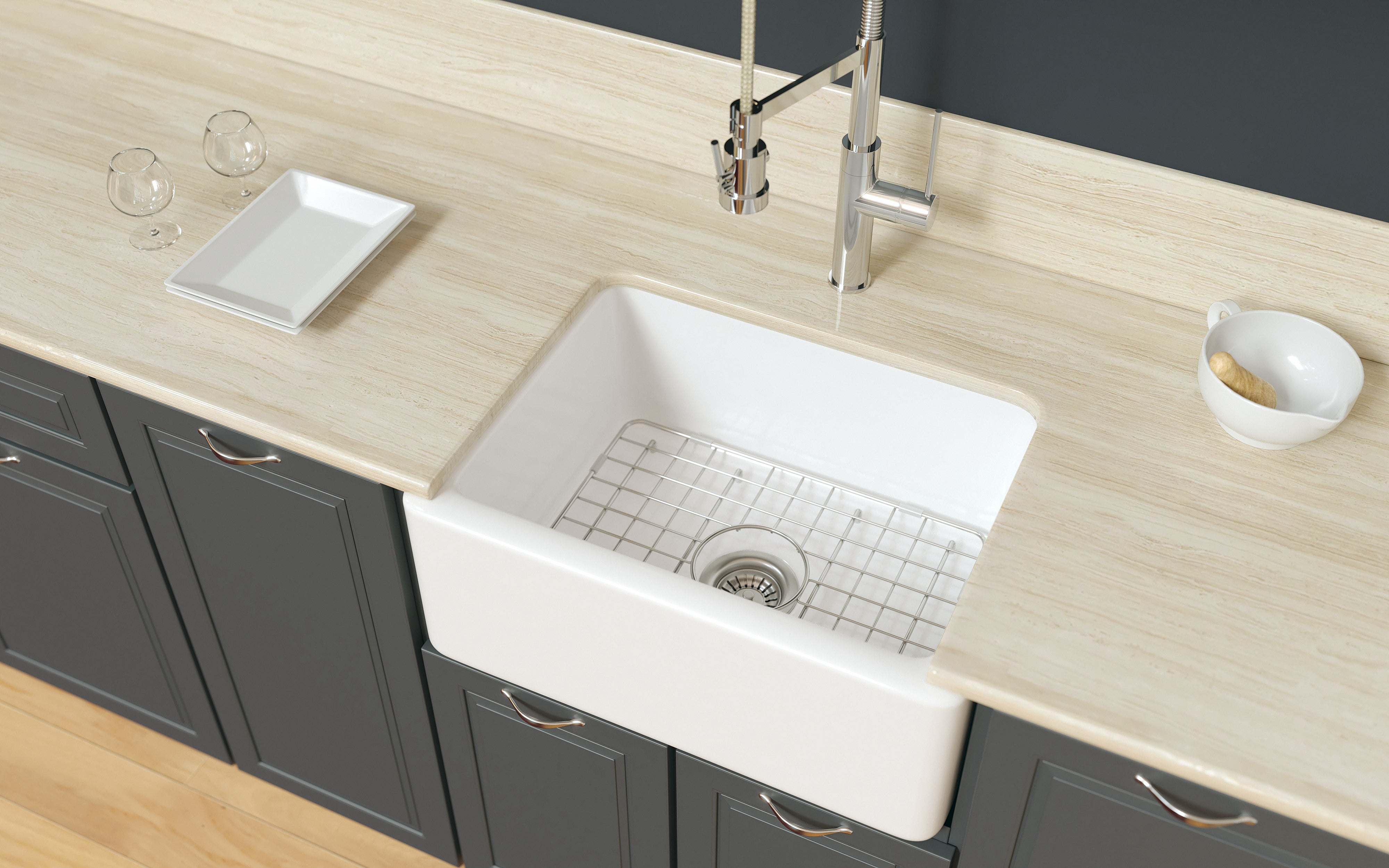 Latoscana SSG-LNR2418 stainless steel sink grid