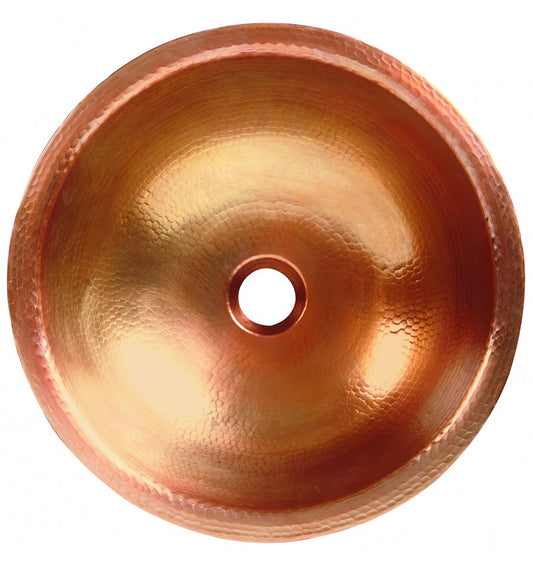 Thompson Guadalupe Milagro 15.5" Antique Satin Gold Round Bathroom Sink - BRV-1506ASG - view 2