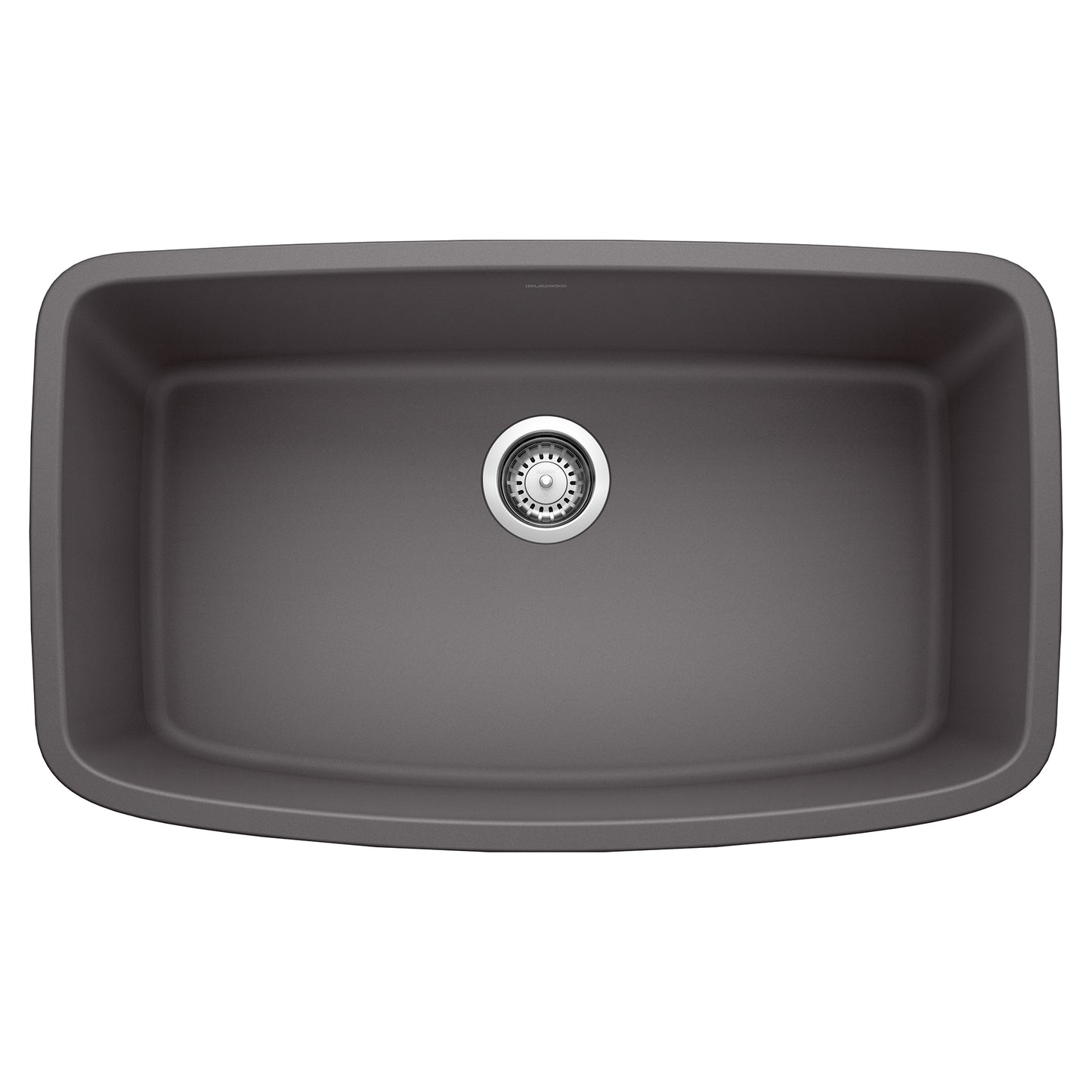 BLANCO Valea SILGRANIT 32" Super Single Undermount Kitchen Sink in a sleek, modern design featuring a spacious basin.