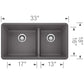 BLANCO Precis SILGRANIT 33" 60/40 Double Bowl Undermount Kitchen Sink