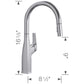 BLANCO Rivana High-Arc Pull-Down Dual-Spray Kitchen Faucet
