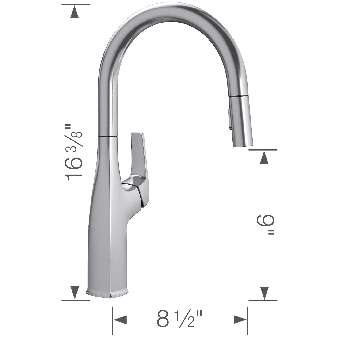 BLANCO Rivana High-Arc Pull-Down Dual-Spray Kitchen Faucet