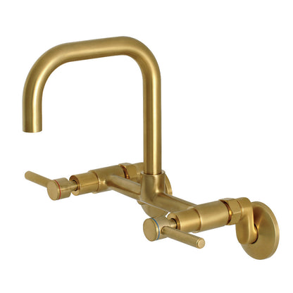 Kingston Brass KS813SB Concord Wall Mount Bridge Kitchen Faucet