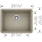 BLANCO PRECIS 24" SILGRANIT Compact Undermount Sink