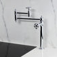 Kingston Brass KS3703RKX Webb Deck Mount Pot Filler Faucet with Knurled Handle, Antique Brass