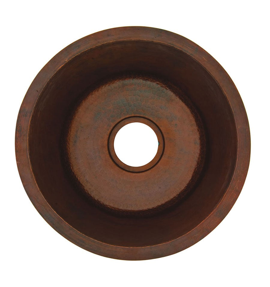 Thompson De La Cruz round bar and prep sink with 8 inch deep bowl, KPU-1708BC