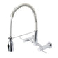 Gourmetier GS8287DL Concord Double-Handle Wall-Mount Pre-Rinse Bridge Kitchen Faucet, Brushed Brass design