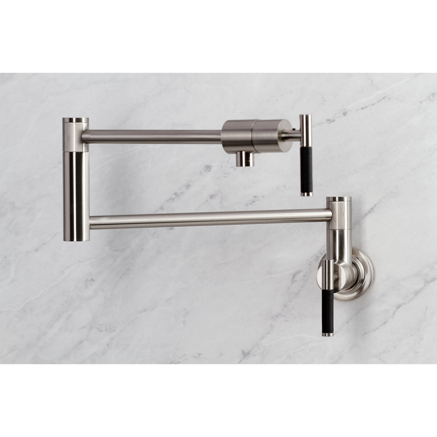 Kingston Brass KS4103CKL Kaiser Wall Mount Pot Filler Faucet, Antique Brass