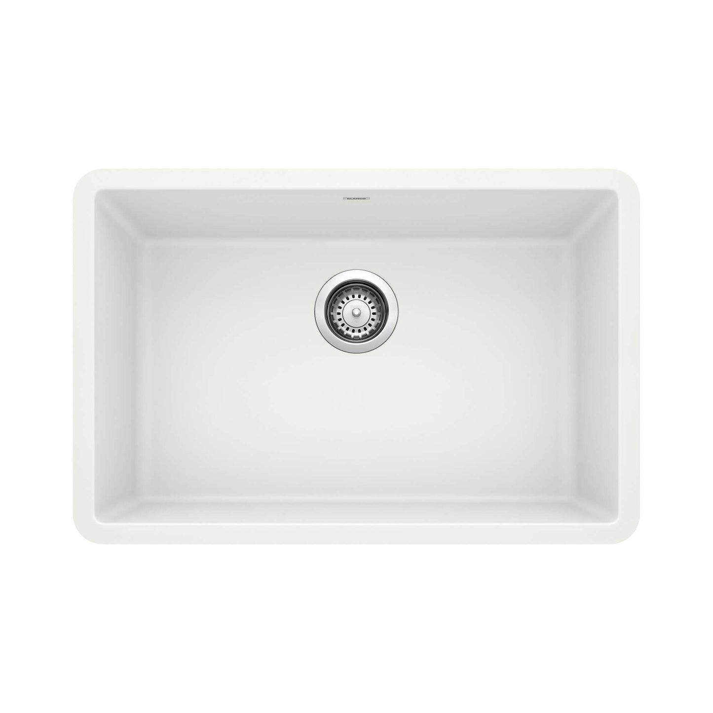 BLANCO PRECIS 27" SILGRANIT Single Bowl Undermount Sink with clean lines and spacious design.