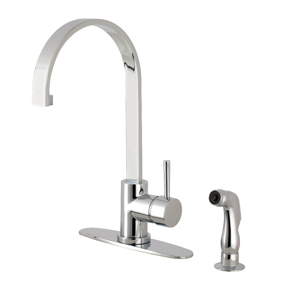 Kingston Brass LS8713DLSP Concord Kitchen Faucet with Side Sprayer