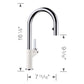 BLANCO Urbena Pull-Down Dual-Spray Kitchen Faucet