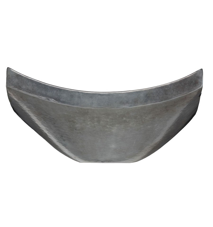Thompson Arandas 18" Hammered Nickel Rectangular Bathroom Sink - NSP - view 2