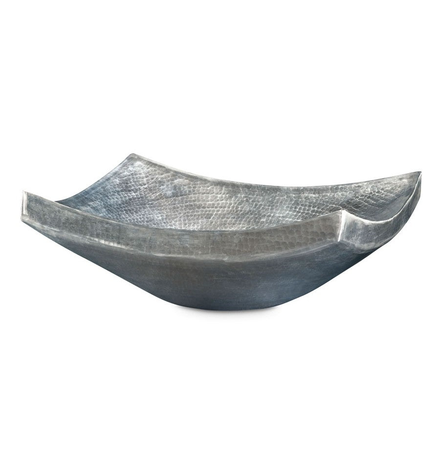 Thompson Arandas 18" Hammered Nickel Rectangular Bathroom Sink - NSP