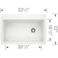 BLANCO Diamond SILGRANIT 33.5" Super Single Dual Mount Kitchen Sink