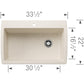 BLANCO Diamond SILGRANIT 33.5" Super Single Dual Mount Kitchen Sink