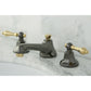 Kingston Brass NS4460AL Water Onyx Widespread Bathroom Faucet