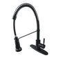 Gourmetier GSY8887DL Concord Single-Handle Deck-Mount Pre-Rinse Kitchen Faucet, Brushed Brass in sleek matte black finish