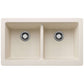 BLANCO VINTERA 33" SILGRANIT Double Bowl Farmhouse Sink