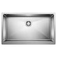 BLANCO Quatrus R15 32" Single Bowl Apron-Front Stainless Steel Farmhouse Sink