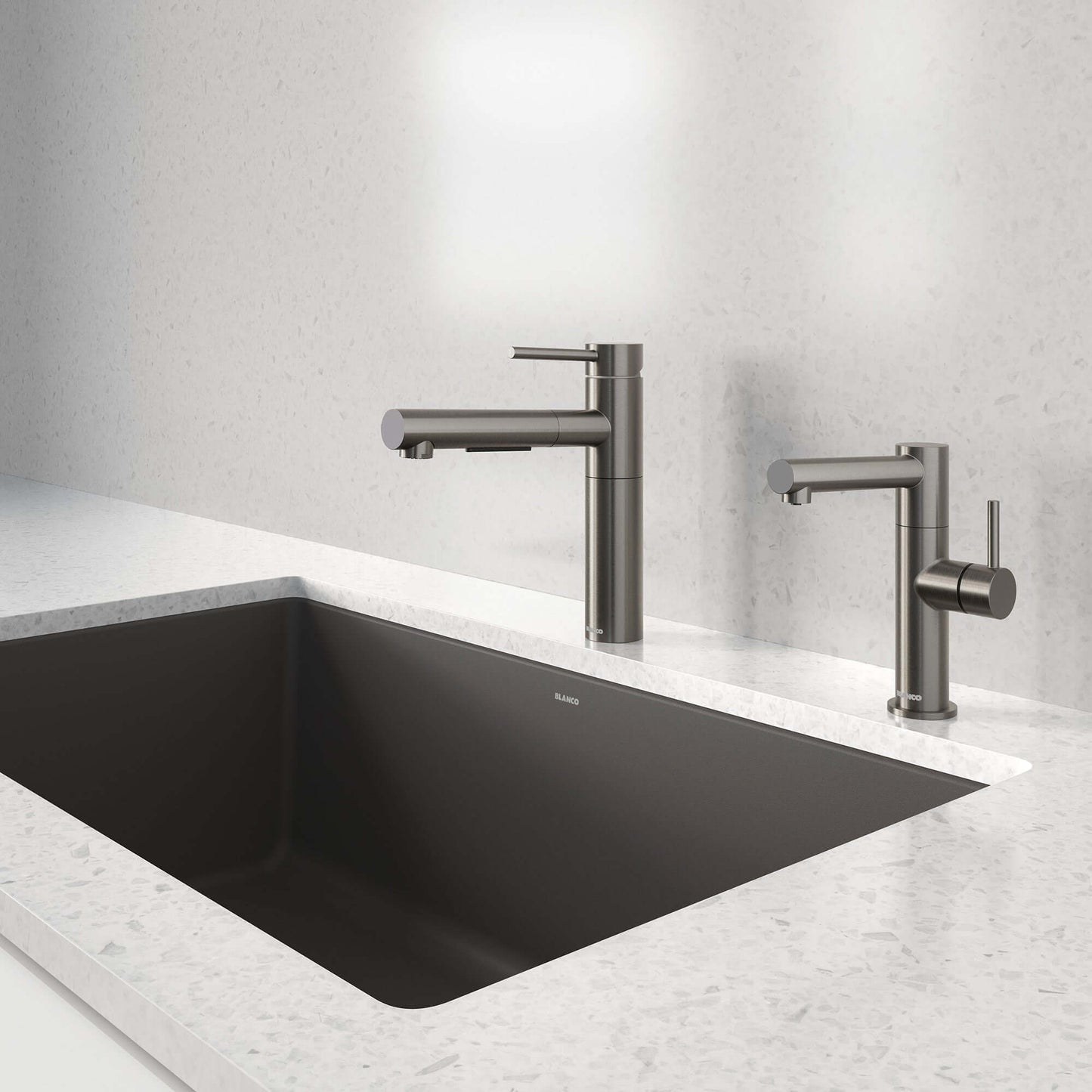 BLANCO Alta II Low Arc Pull-Out Dual-Spray Kitchen Faucet
