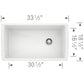 BLANCO Diamond SILGRANIT 33" Super Single Undermount Kitchen Sink