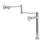 Kingston Brass KS4703RKZ Wendell Deck Mount Pot Filler Faucet with Knurled Handle, Antique Brass