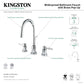 Kingston Brass KS8958DL Concord Widespread Bathroom Faucet with Brass Pop-Up, Brushed Nickel