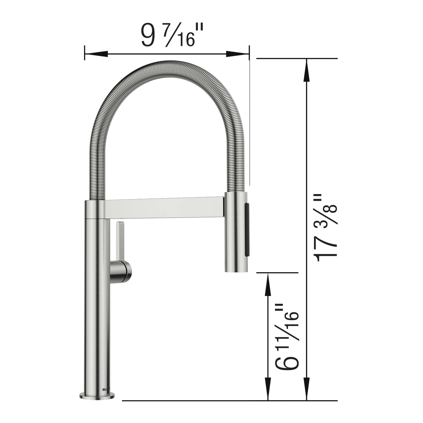 BLANCO Culina Mini II Pull-Down Dual-Spray Kitchen Faucet
