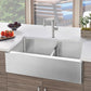 BLANCO Quatrus R15 33" 60/40 Double Bowl Apron-Front Stainless Steel Farmhouse Sink with Low Divide
