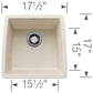 BLANCO Performa SILGRANIT 17" Undermount Bar Sink