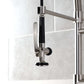 Kingston Brass LS8503DL Concord Single-Handle Deck-Mount Pre-Rinse Kitchen Faucet with Pot Filler, Brushed Brass sprayhead close-up