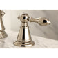 KINGSTON Brass Fauceture English Classic Widespread Bathroom Faucet - Polished Nickel