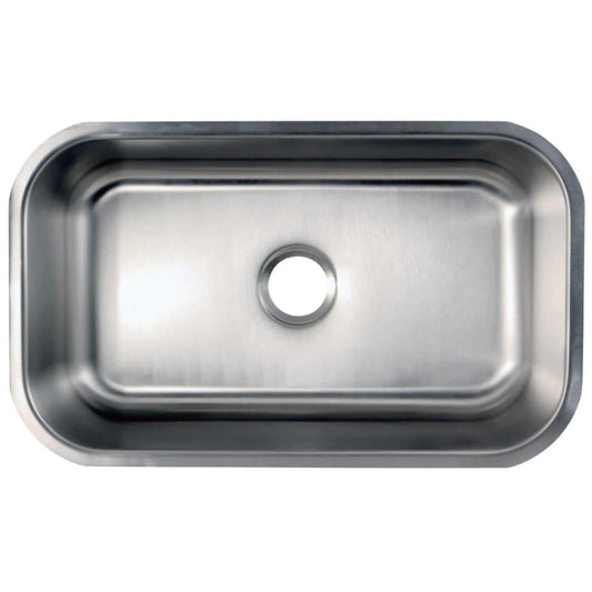 KINGSTON Brass Gourmetier 30" Undermount Single Bowl Kitchen Sink - Brushed