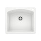 BLANCO Diamond SILGRANIT 25" Single Bowl Dual Mount Kitchen Sink