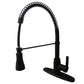 Gourmetier GSY8878CTL Continental Single-Handle Deck-Mount Pre-Rinse Kitchen Faucet, Brushed Nickel in oil rubbed bronze finish.