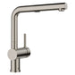 BLANCO Linus Low Arc Pull-Out Dual-Spray Kitchen Faucet - Anthracite